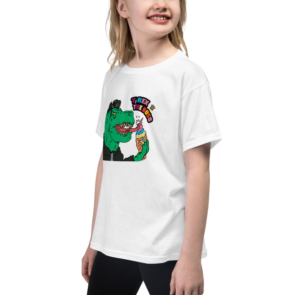 Youth Short Sleeve T-Shirt rex icecream - ragnacold