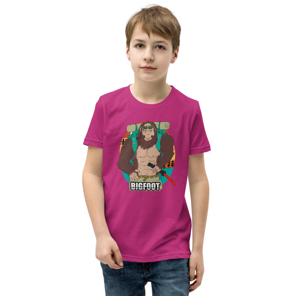 Youth Short Sleeve T-Shirt bigfoot - ragnacold Berry / S