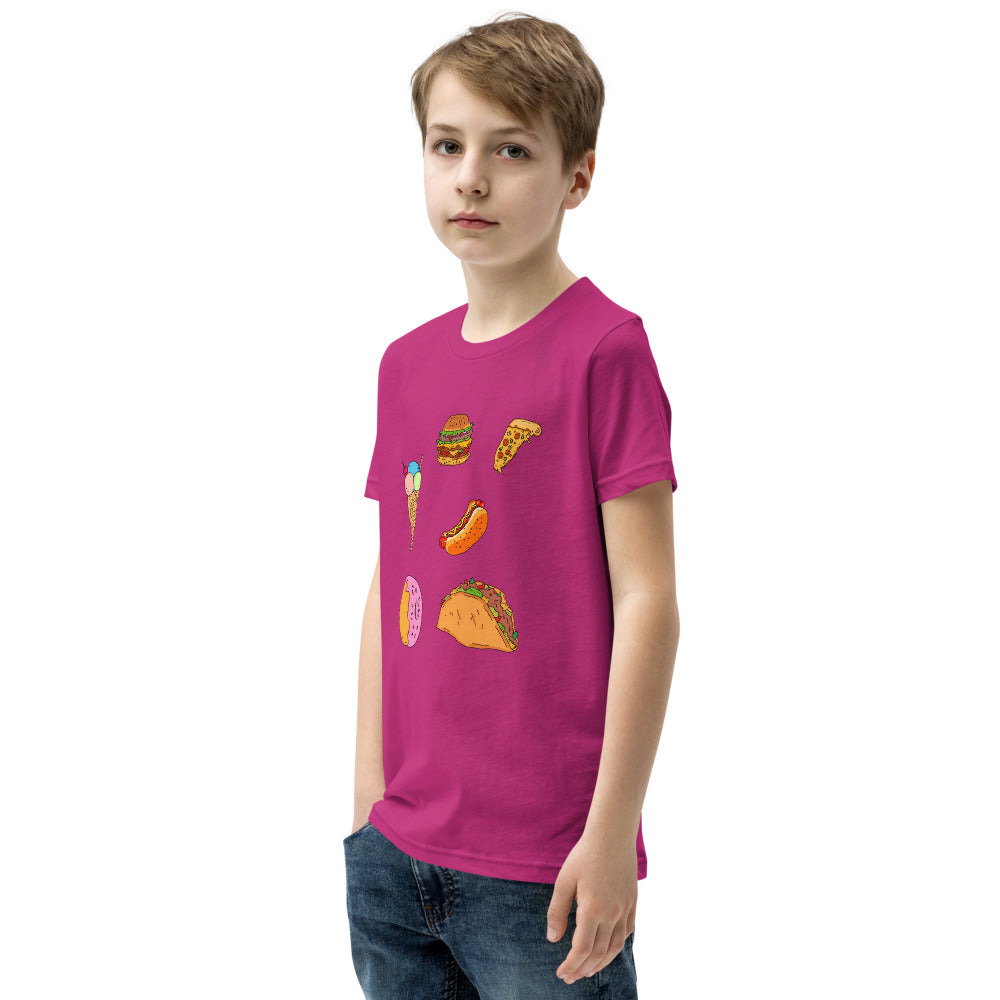 Youth Short Sleeve T-Shirt tasy food - ragnacold