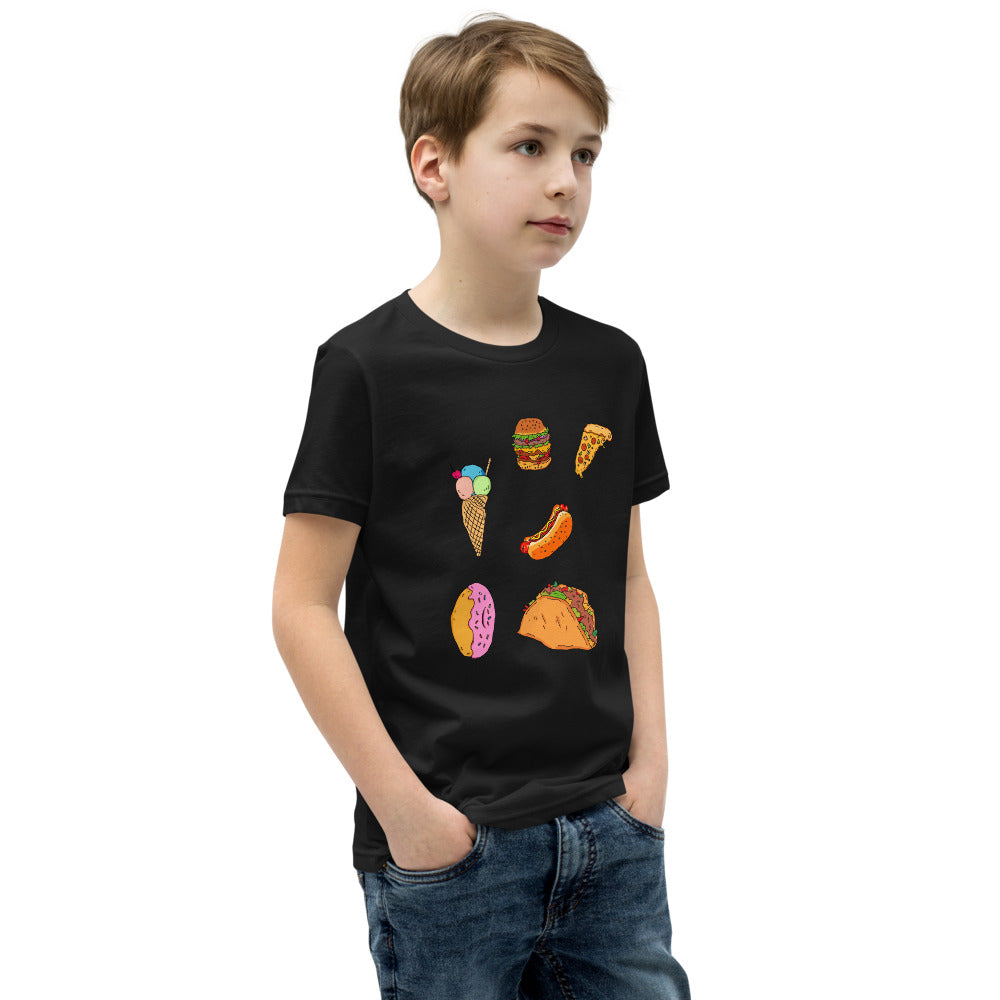 Youth Short Sleeve T-Shirt tasy food - ragnacold