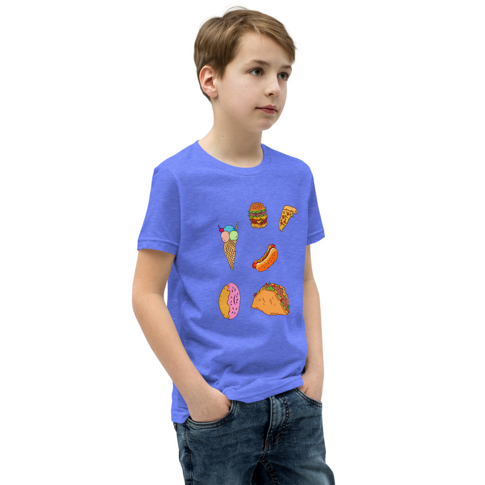 Youth Short Sleeve T-Shirt tasy food - ragnacold