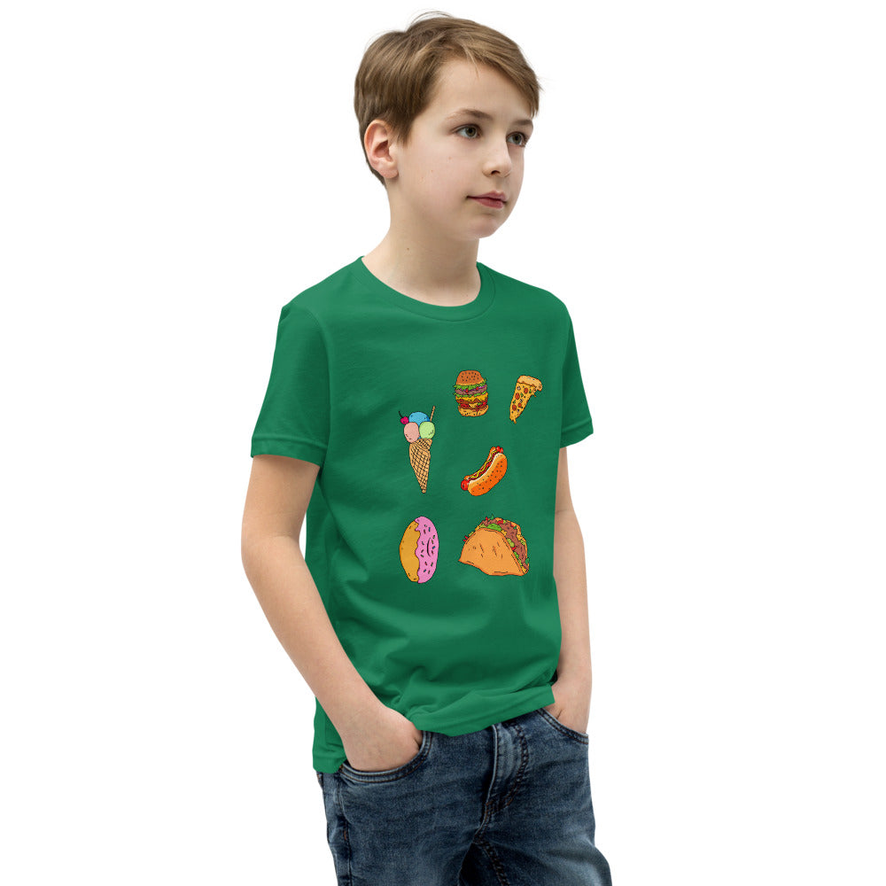 Youth Short Sleeve T-Shirt tasy food - ragnacold