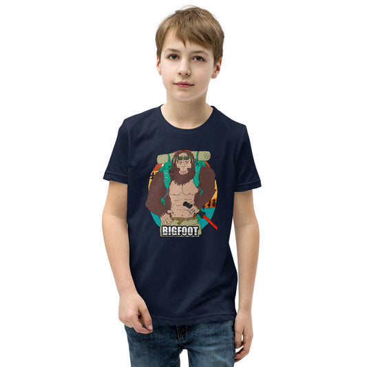 Youth Short Sleeve T-Shirt bigfoot - ragnacold Navy / S