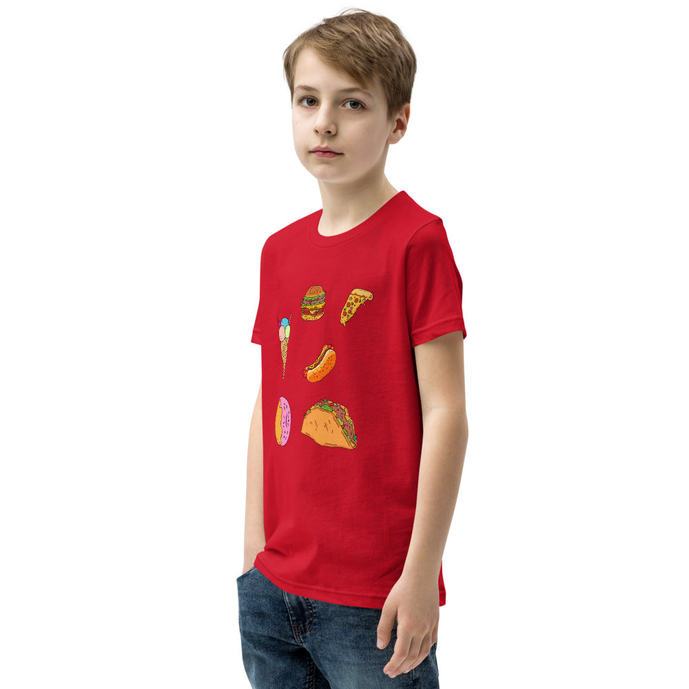 Youth Short Sleeve T-Shirt tasy food - ragnacold