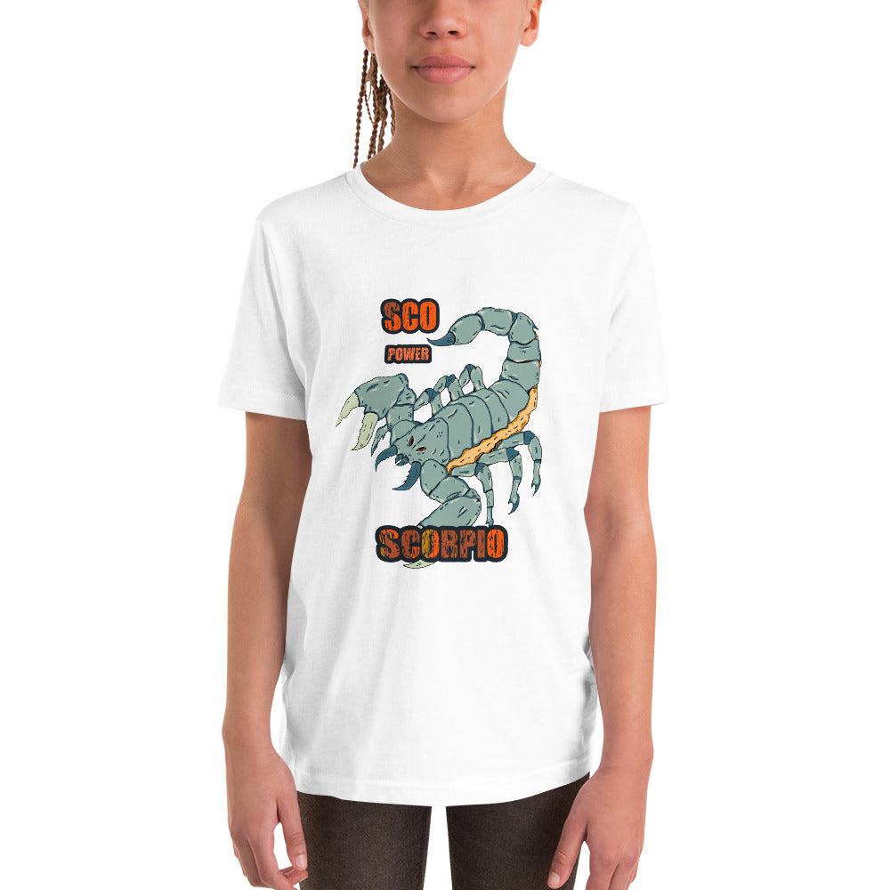 Youth Short Sleeve T-Shirt scorpion power - ragnacold White / S